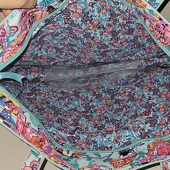 Disney Mickey Mouse and Friends Colorful Garden Iconic Vera Tote by Vera Bradley - Picture 10 of 13
